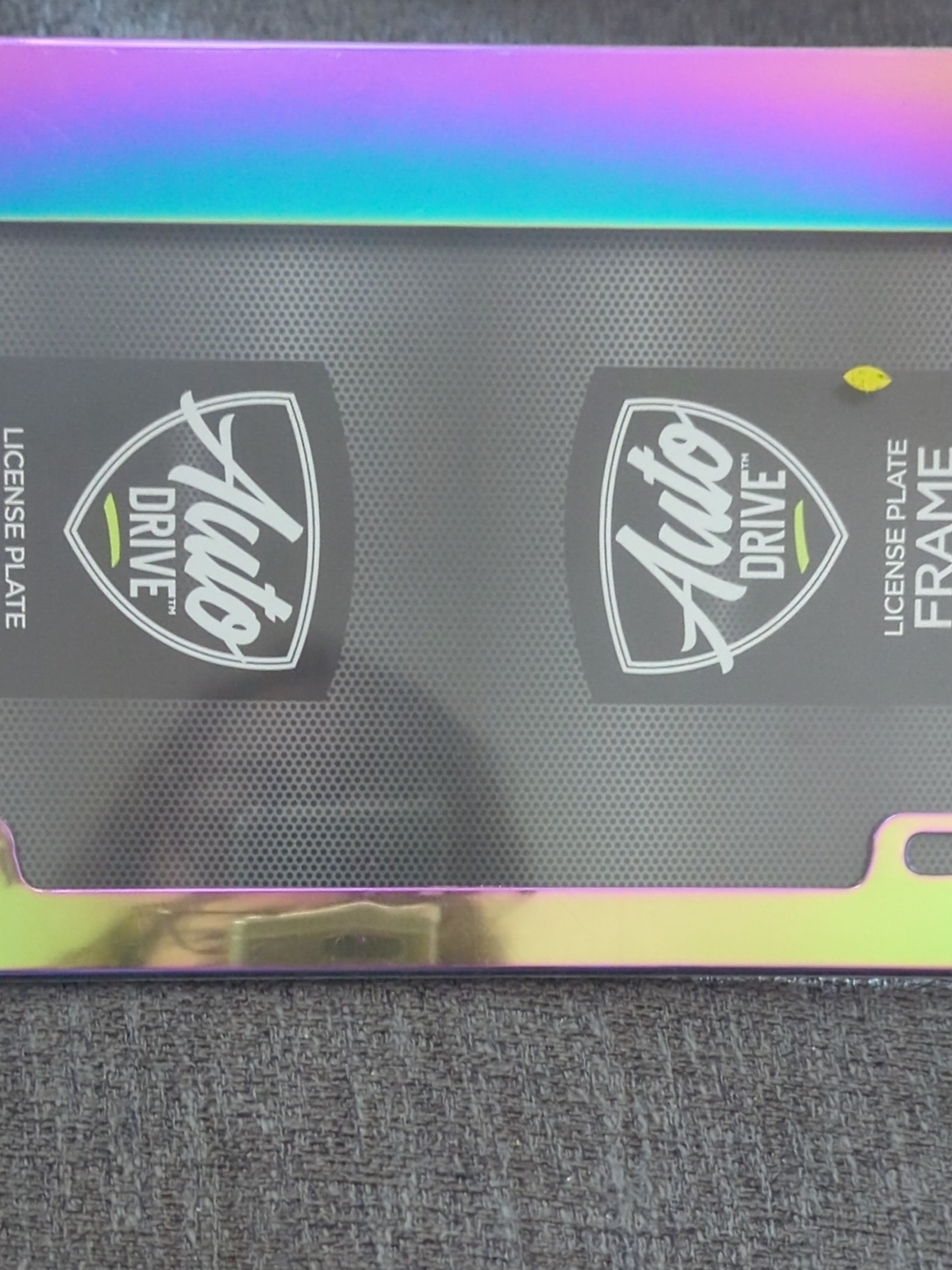 AutoDrive Iridescent Multicolor License Plate Frame